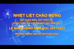 Khai giảng năm học 2021-2022 trường THCS Hoàn Long